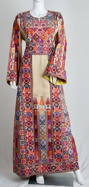 3-Piece Palestinian Henna Dress with Hijab