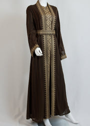 Pali Tatreez Embroidery Abaya, Dress and Belt Set