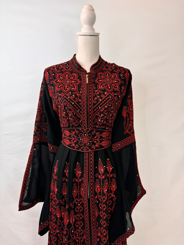 Royal Tatreez Abaya and Dress